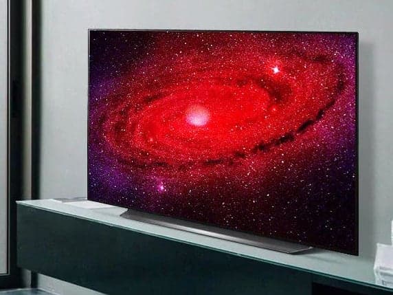 Living room television installation