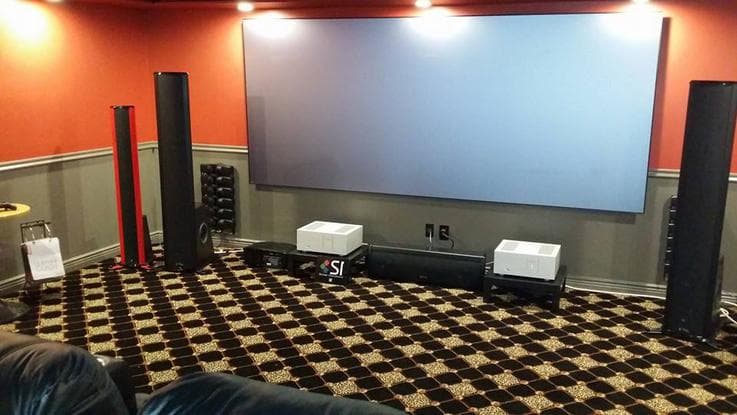 Front counter and displays at the Sound Insight showroom